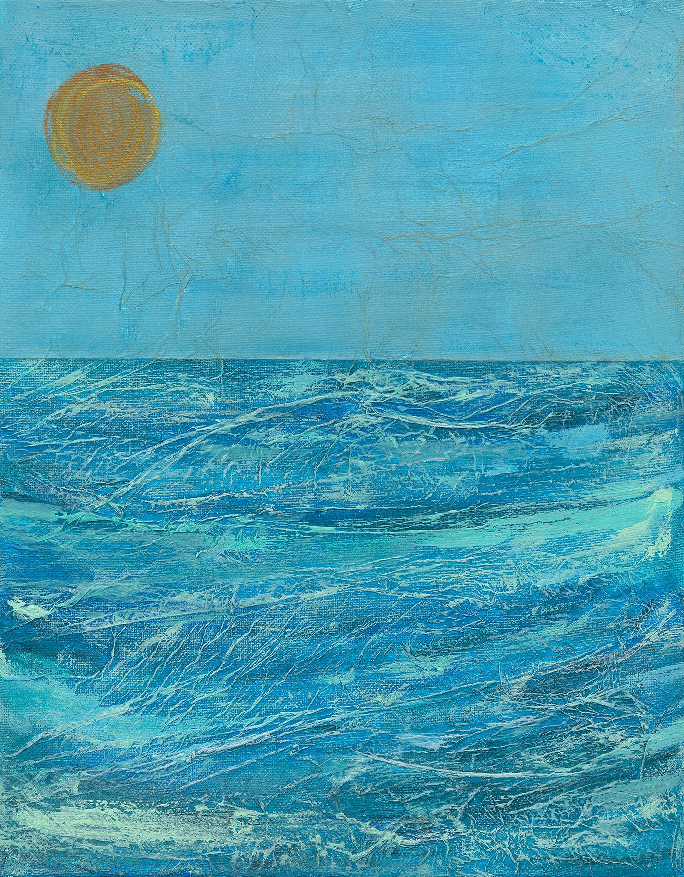 Cornish Summer 1 Semi Abstract Fine Art Giclee Print
