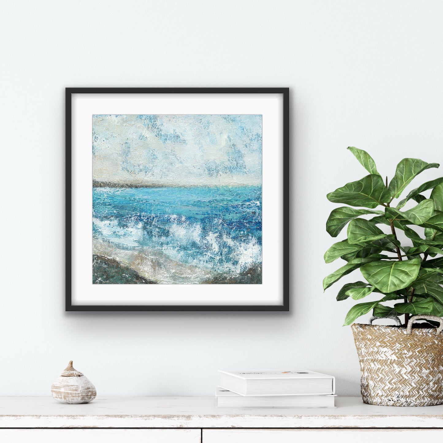 'High Tide' Semi Abstract Seascape Fine Art Giclee Print