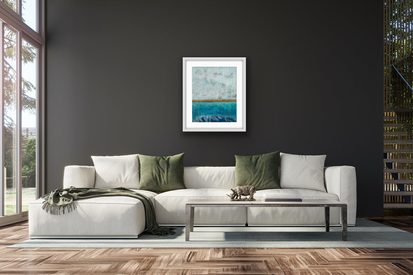 'Look for the Gold' Abstract Seascape Fine Art Print