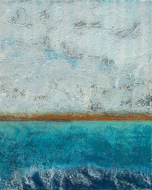 'Look for the Gold' Abstract Seascape Fine Art Print