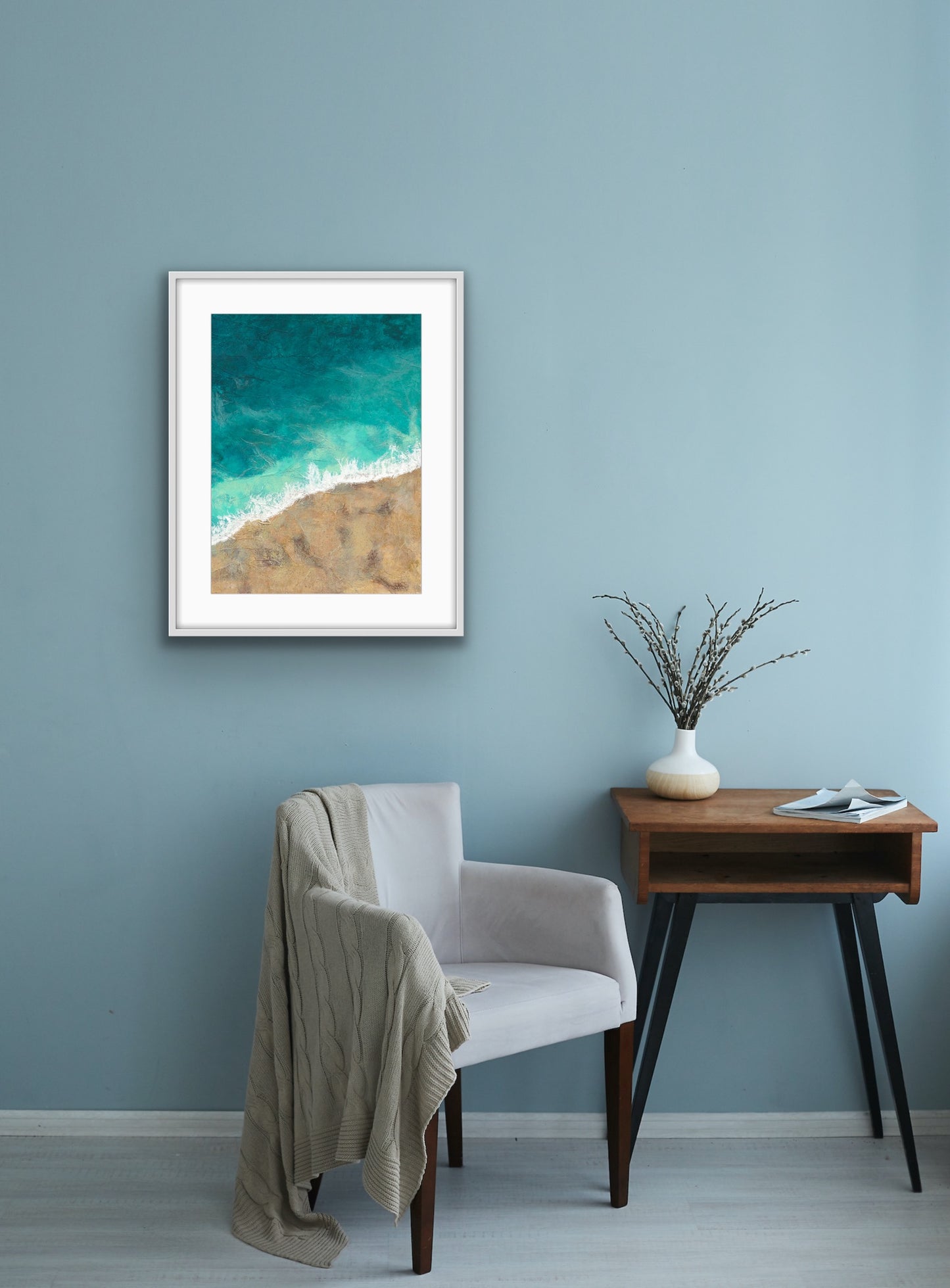 'Calm Comes In Blue' Fine Art Giclee Print