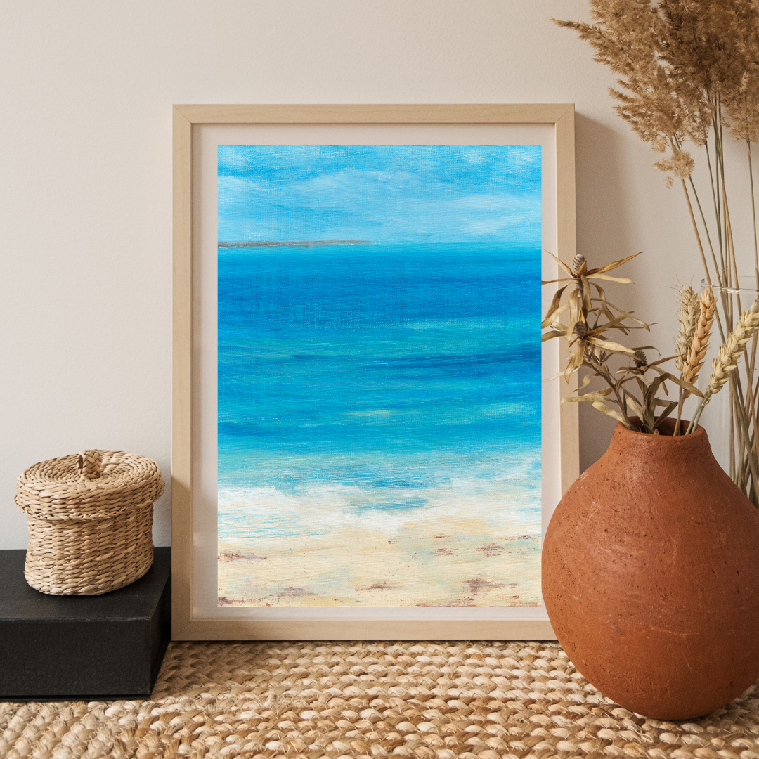 Ocean's Breath Semi Abstract Fine Art Giclee Print
