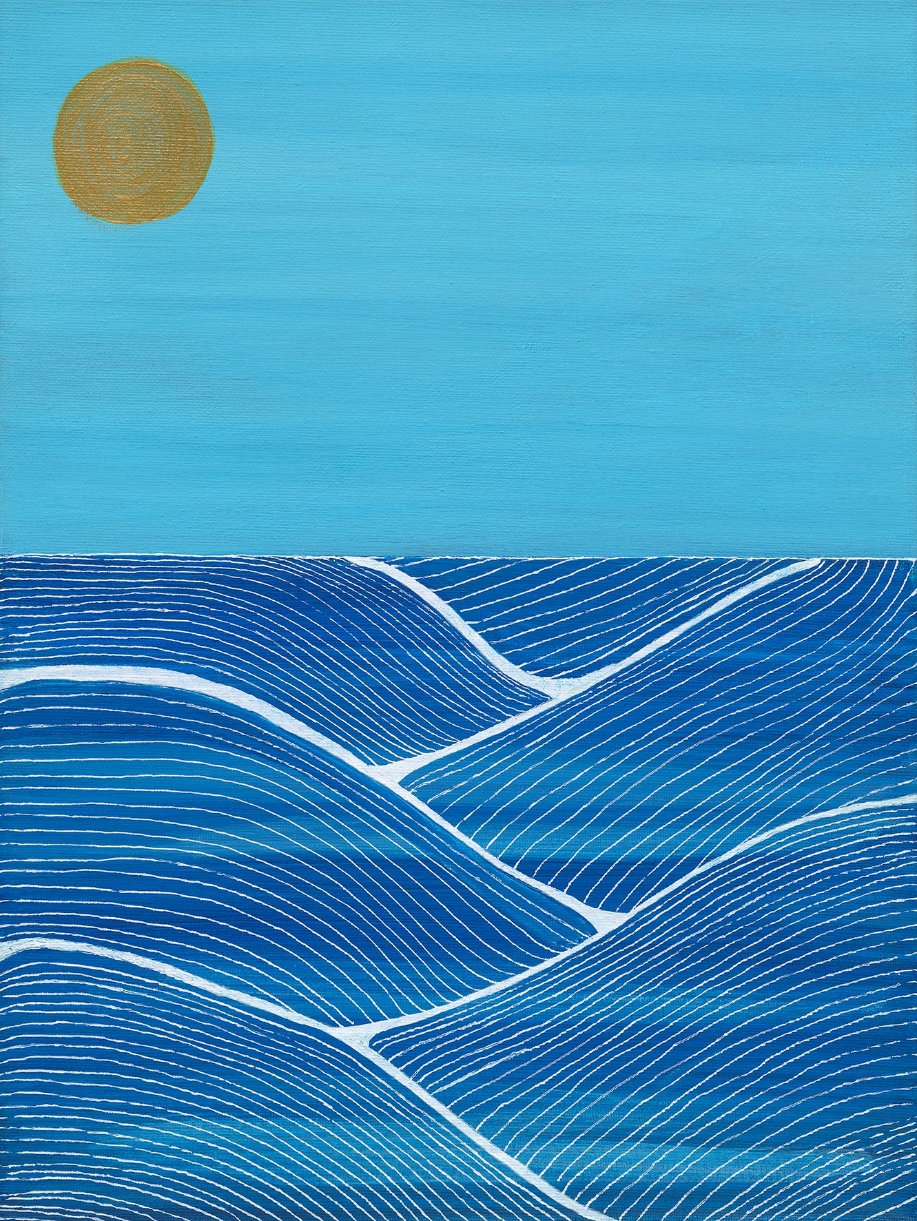 Cornish Summer 3 Semi Abstract Fine Art Giclee Print