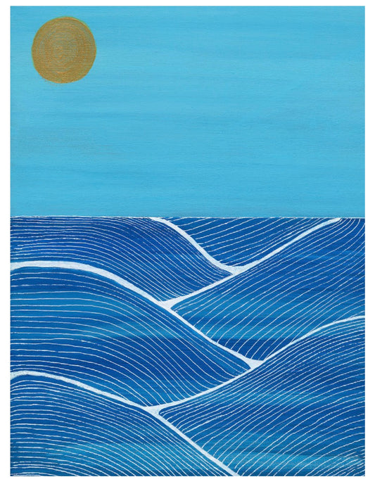 Cornish Summer 3 Semi Abstract Fine Art Giclee Print