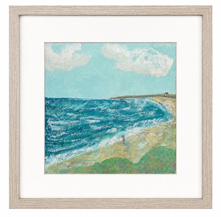 Space to Breathe Framed Original Semi Abstract Seascape