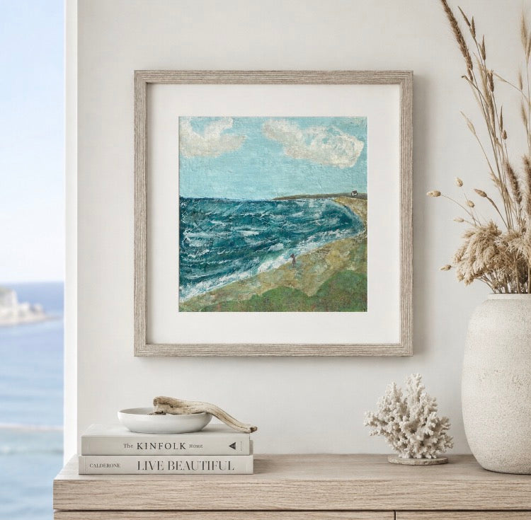 Space to Breathe Framed Original Semi Abstract Seascape