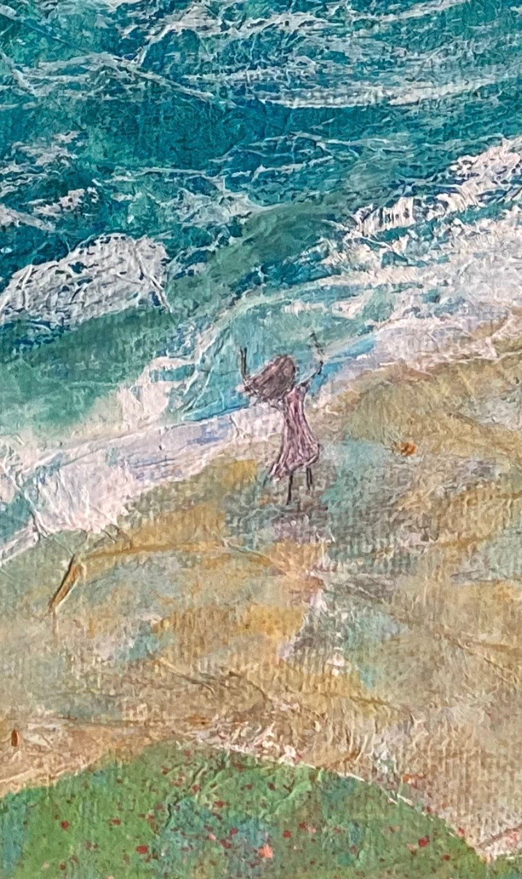 Space to Breathe Framed Original Semi Abstract Seascape