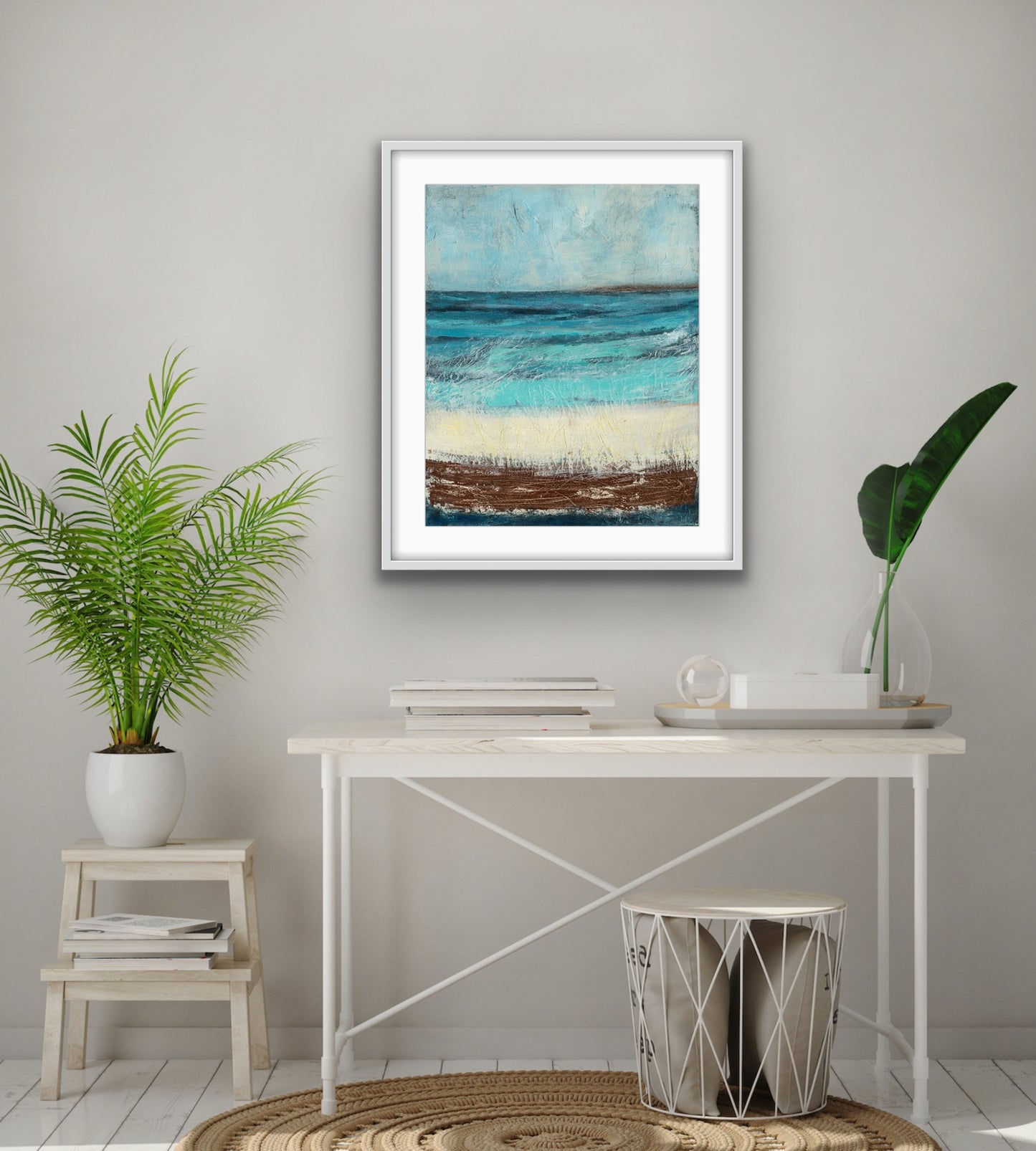 'Turquoise Tide' Semi Abstract Seascape Fine Art Giclee Print