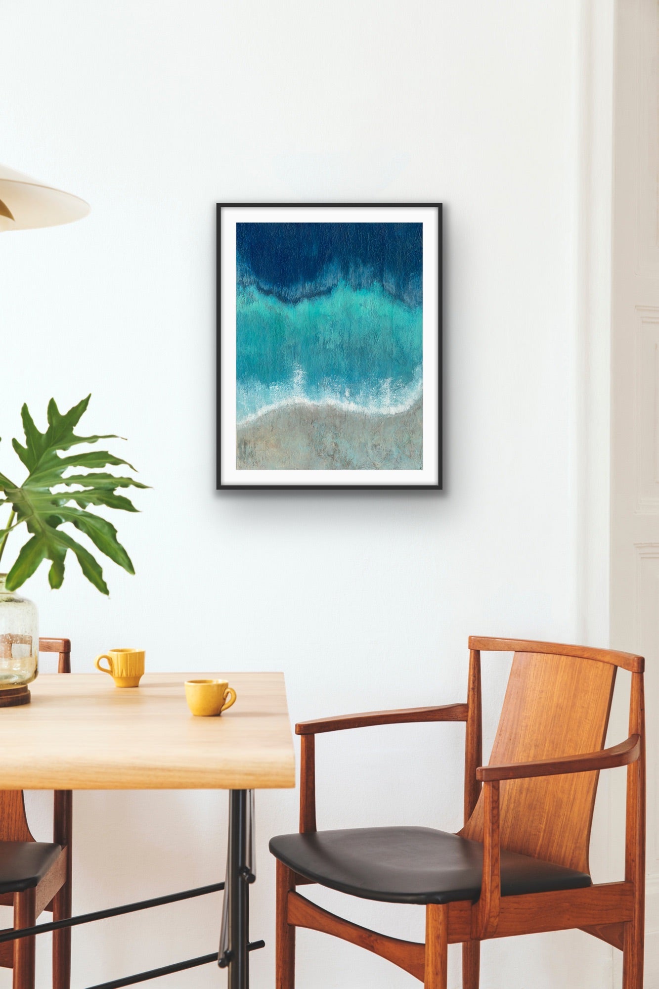 'Cornish Shore' Abstract Seascape Fine Art Giclee Print