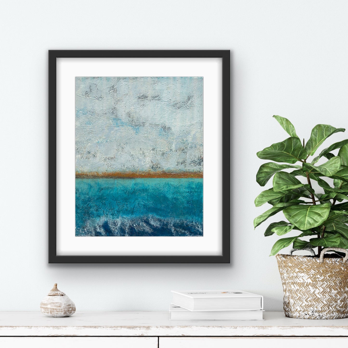 'Look for the Gold' Abstract Seascape Fine Art Print