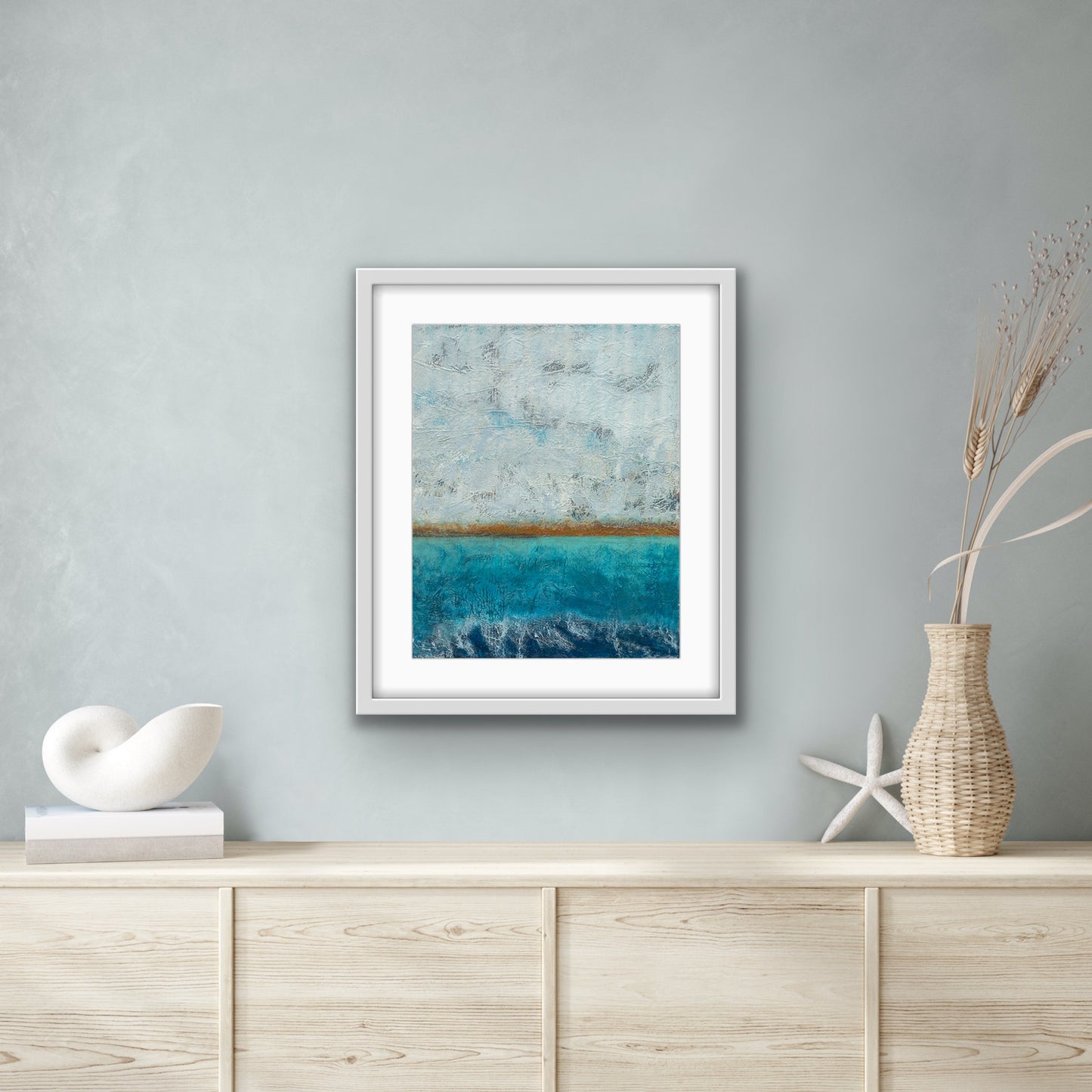 'Look for the Gold' Abstract Seascape Fine Art Print