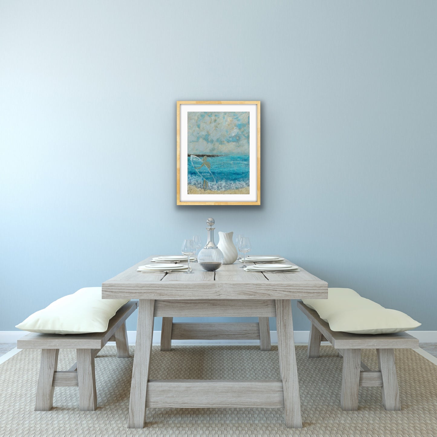 'As One' -  Semi Abstract Seascape Fine Art Giclee Print