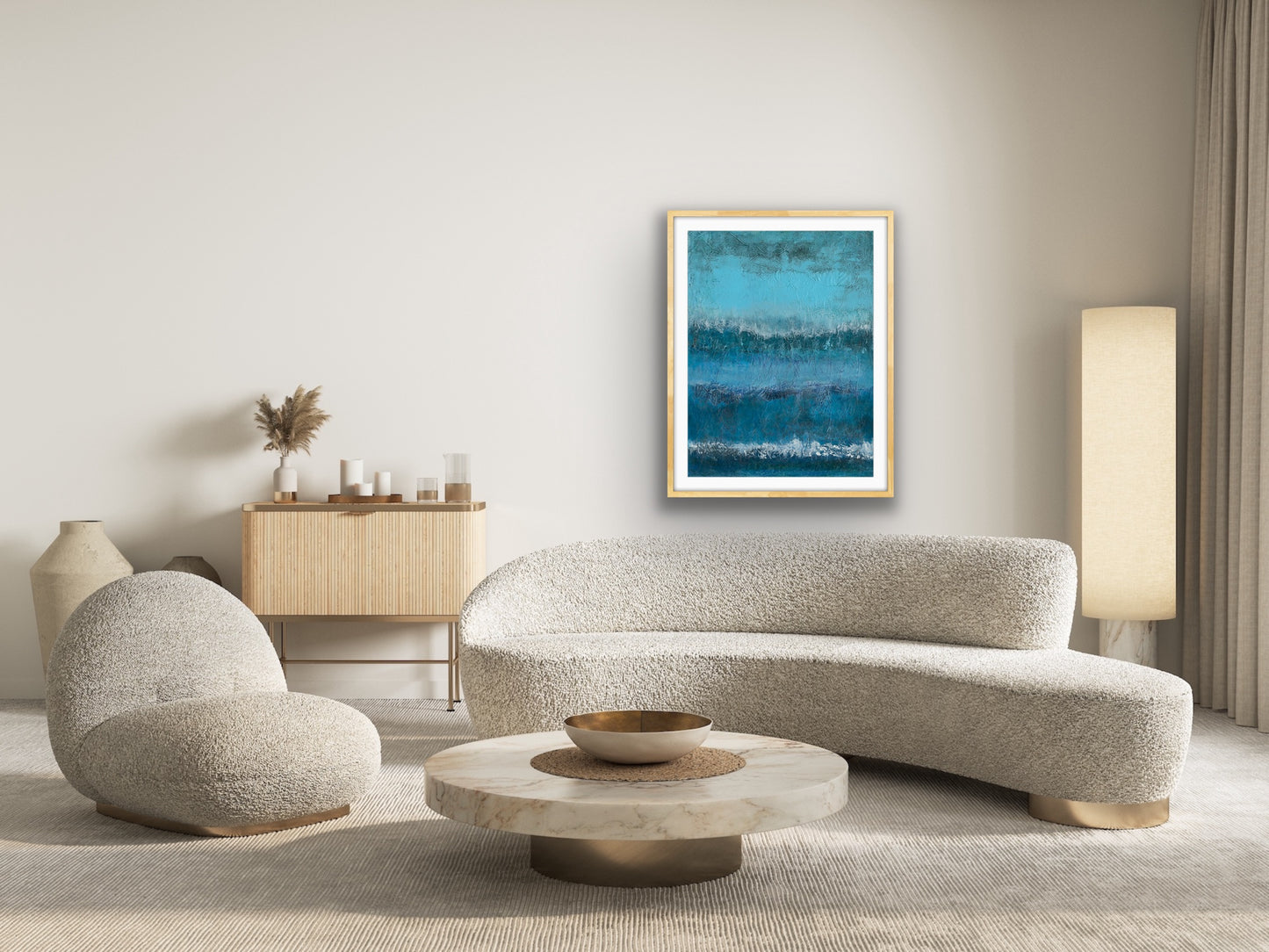 'Ocean Layers' Abstract Seascape Fine Art Giclee Print