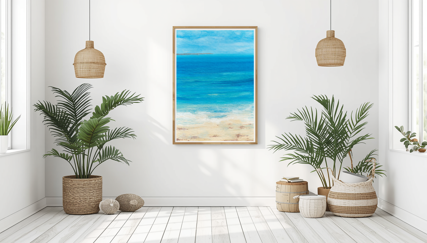 Ocean's Breath Semi Abstract Fine Art Giclee Print