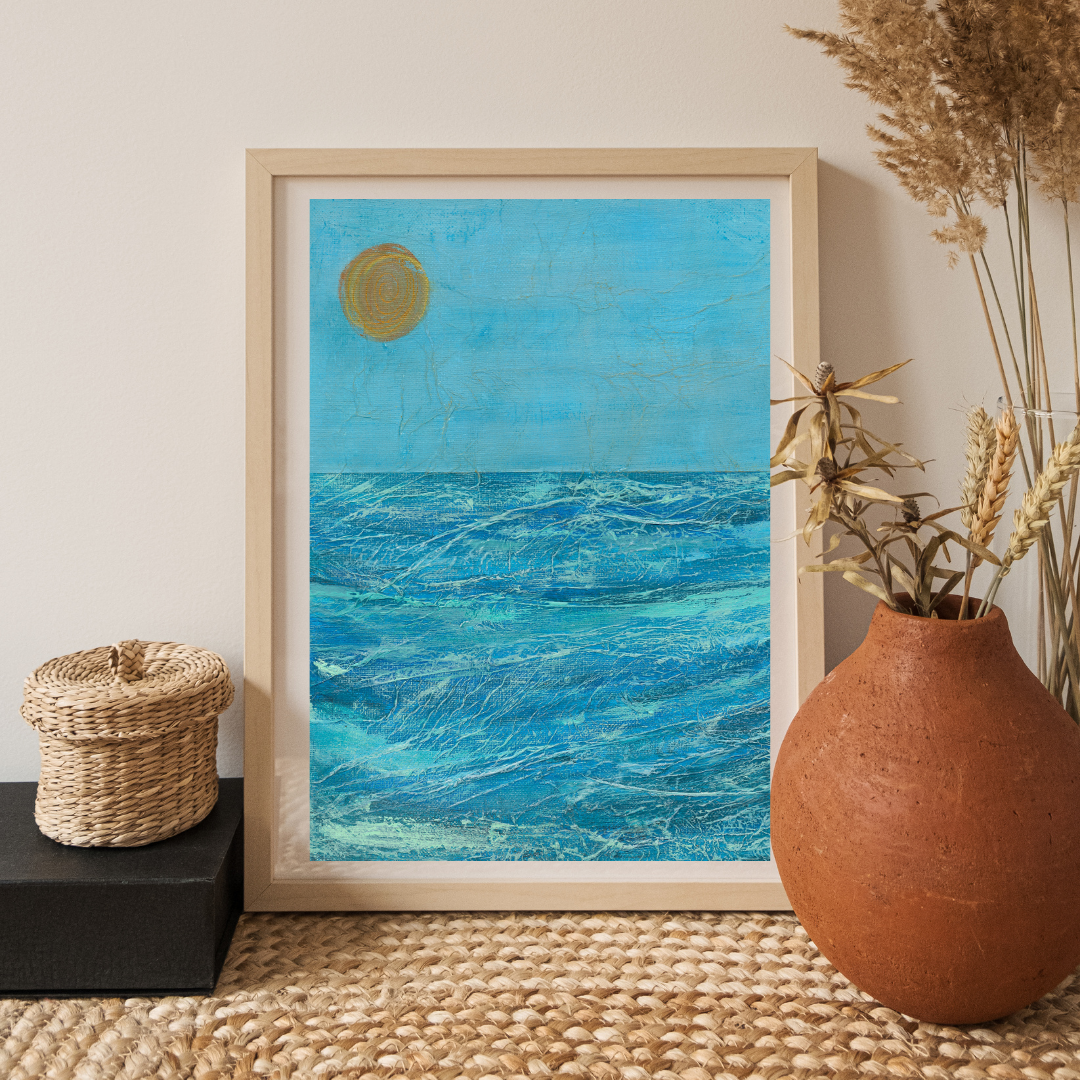 Cornish Summer 1 Semi Abstract Fine Art Giclee Print