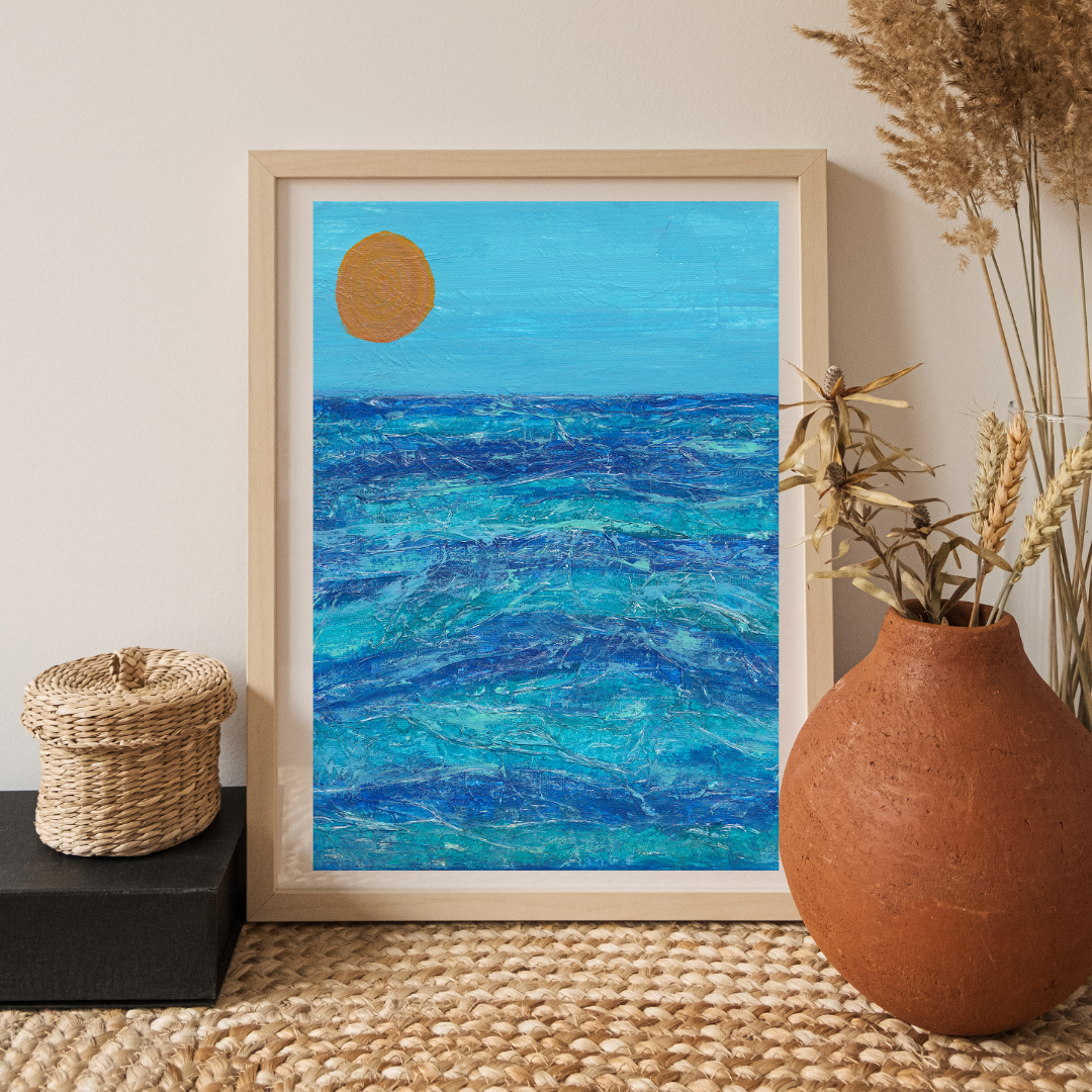 Cornish Summer 2 Semi Abstract Fine Art Giclee Print