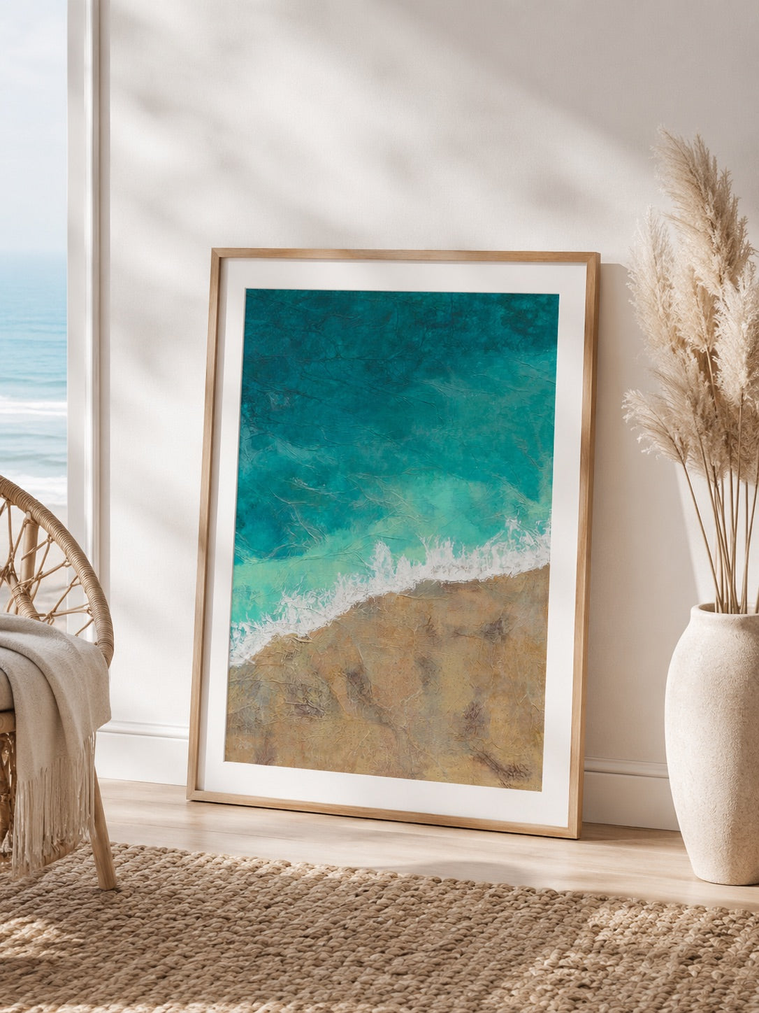 'Calm Comes In Blue' Fine Art Giclee Print