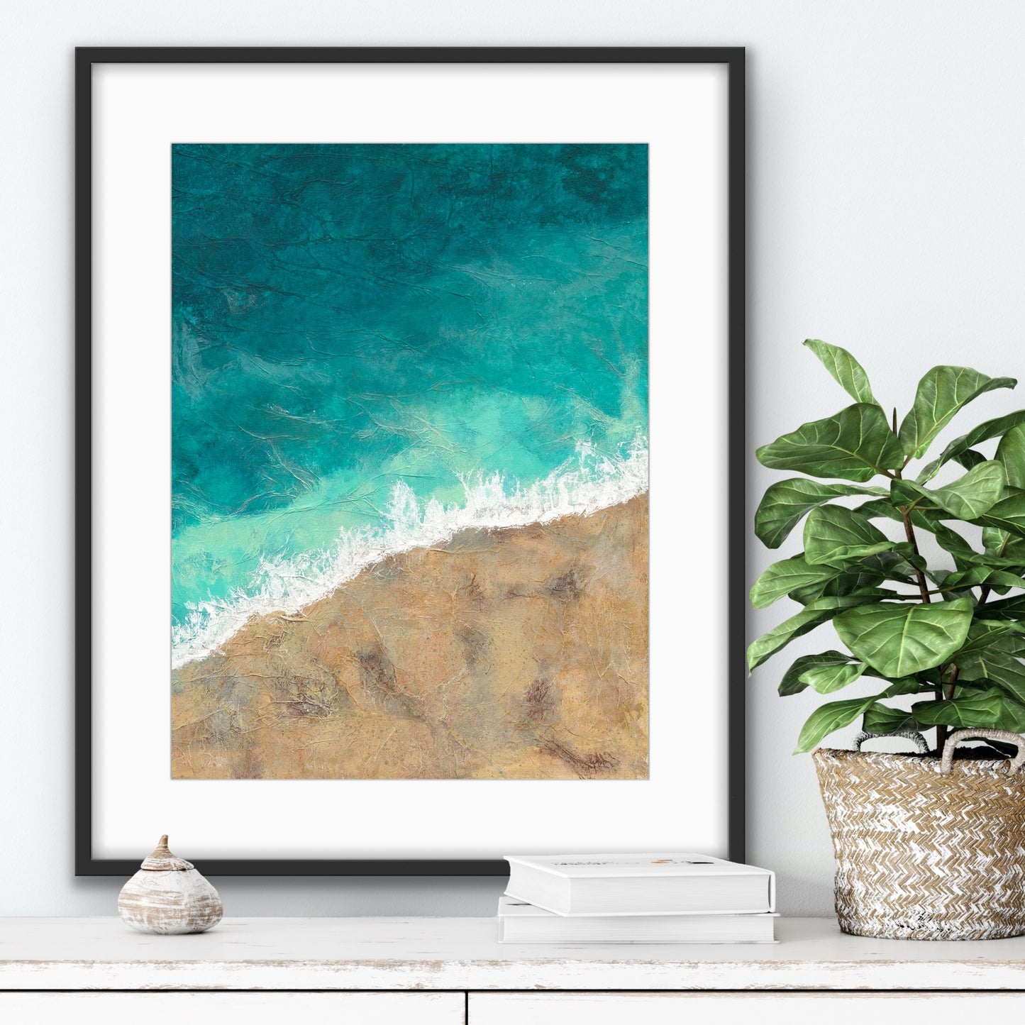 'Calm Comes In Blue' Fine Art Giclee Print