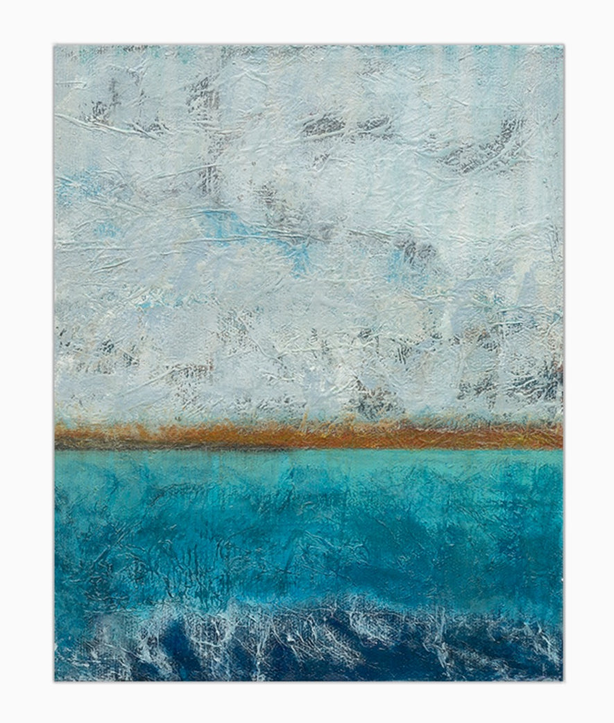 'Look for the Gold' Abstract Seascape Fine Art Print