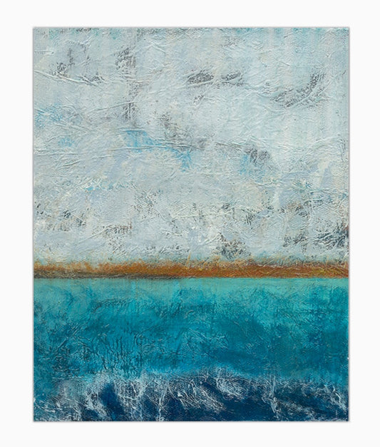 'Look for the Gold' Abstract Seascape Fine Art Print