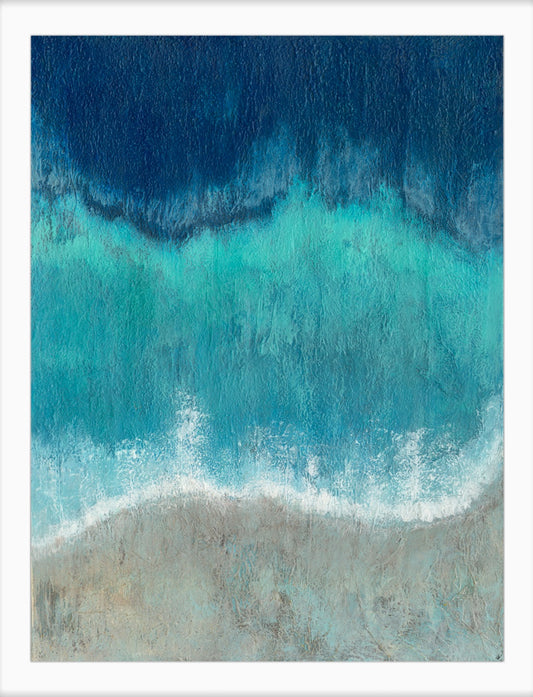 'Cornish Shore' Abstract Seascape Fine Art Giclee Print