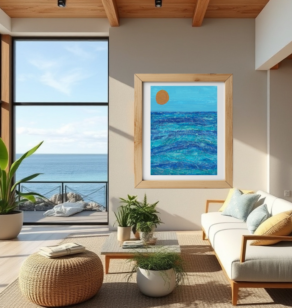 Cornish Summer 2 Semi Abstract Fine Art Giclee Print