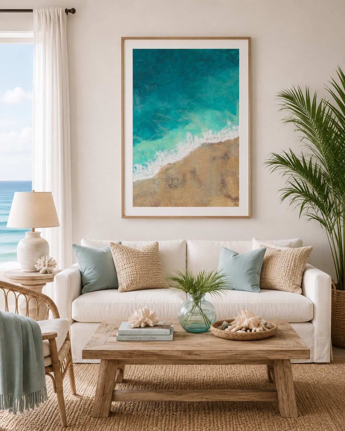 'Calm Comes In Blue' Fine Art Giclee Print