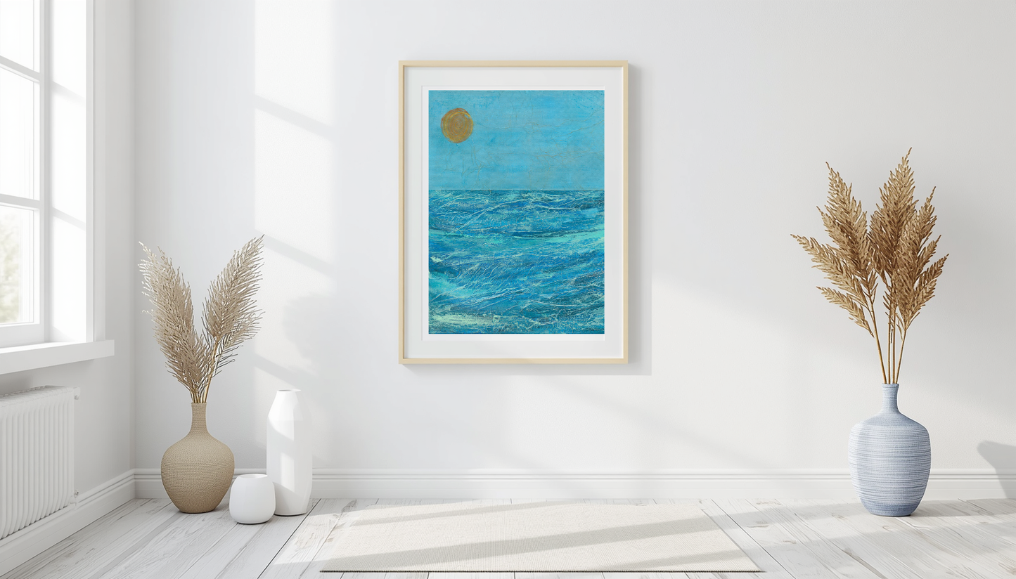 Cornish Summer 1 Semi Abstract Fine Art Giclee Print