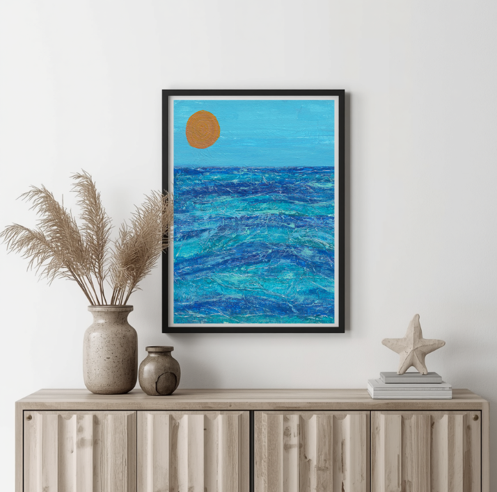 Cornish Summer 2 Semi Abstract Fine Art Giclee Print