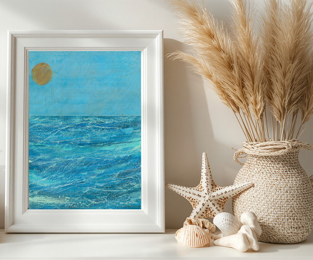 Cornish Summer 1 Semi Abstract Fine Art Giclee Print