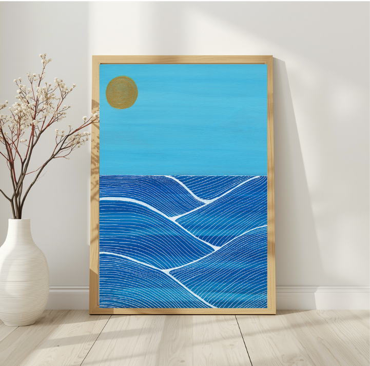 Cornish Summer 3 Semi Abstract Fine Art Giclee Print