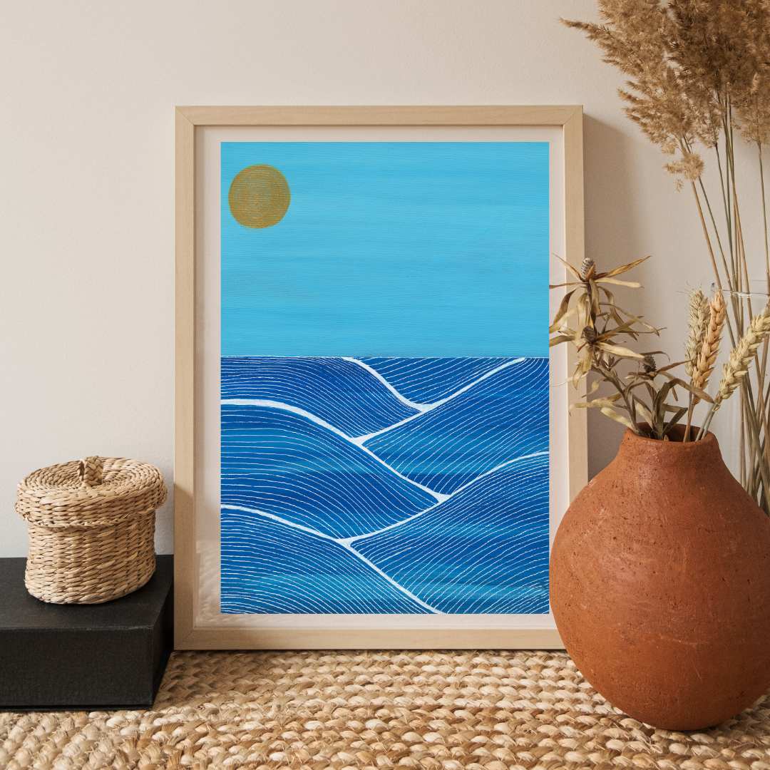 Cornish Summer 3 Semi Abstract Fine Art Giclee Print