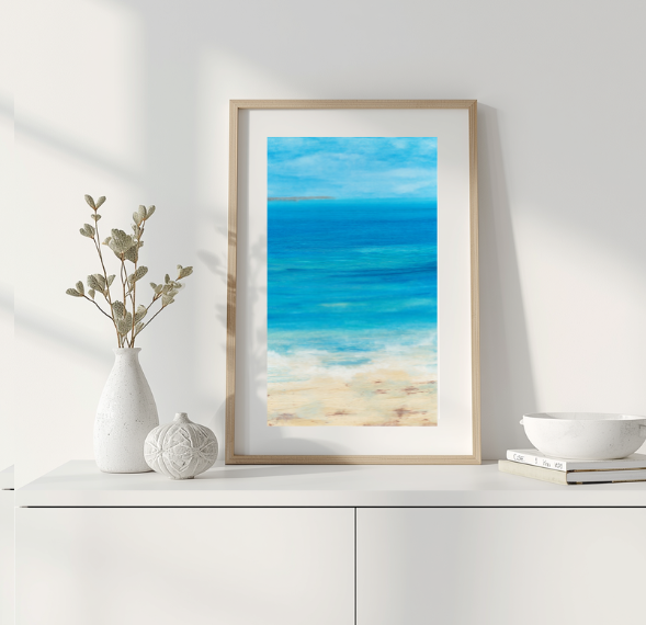 Ocean's Breath Semi Abstract Fine Art Giclee Print